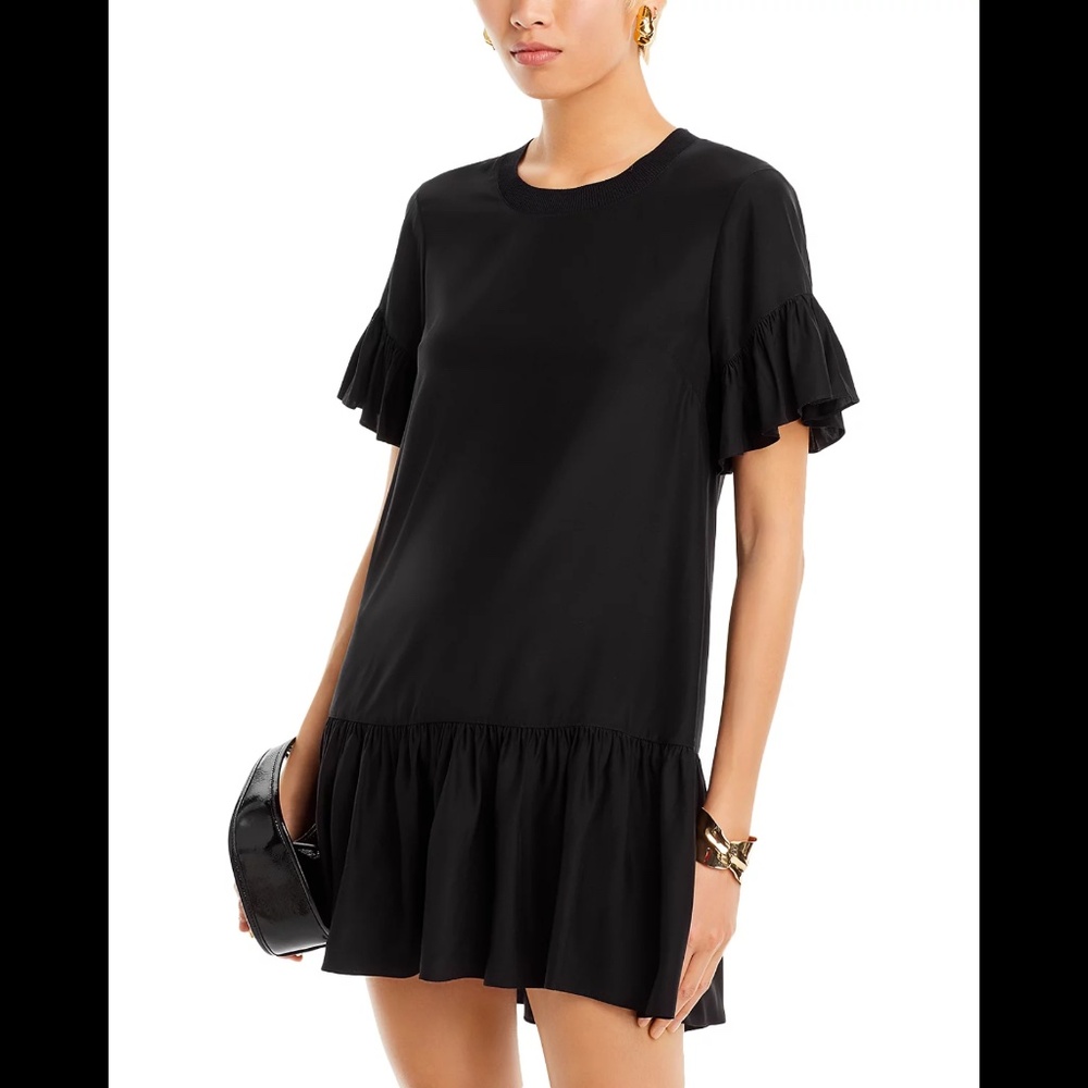 Cinq à Sept Black Ruffle Dress
